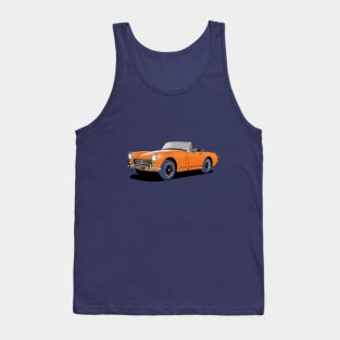 MG Midget sports car in orange Tank Top